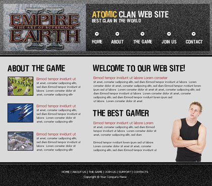 Atomic Clan Website Template
