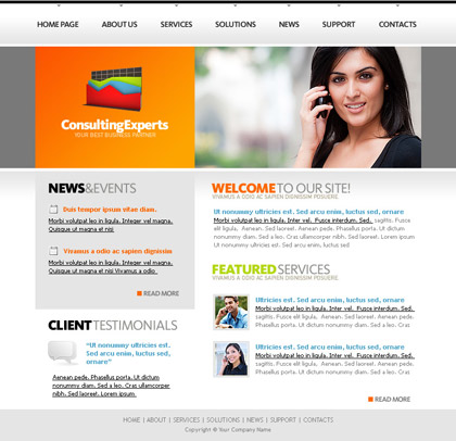 Consulting Experts Website Template
