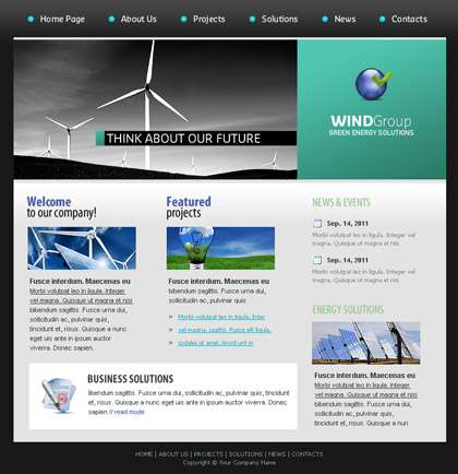 Wind Group Website Template